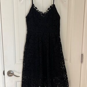 ASTR The Label Sleeveless Lace Black Cocktail Dress, Size Small